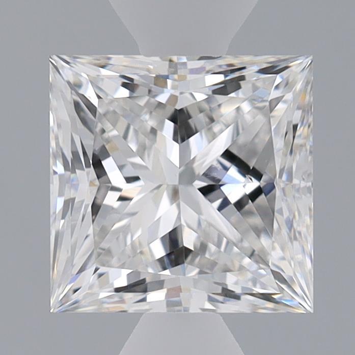 1.51 Carat Princess Shaped, Ideal Cut, E Color, VS2 Clarity, IGI Certified Lab Grown Diamond