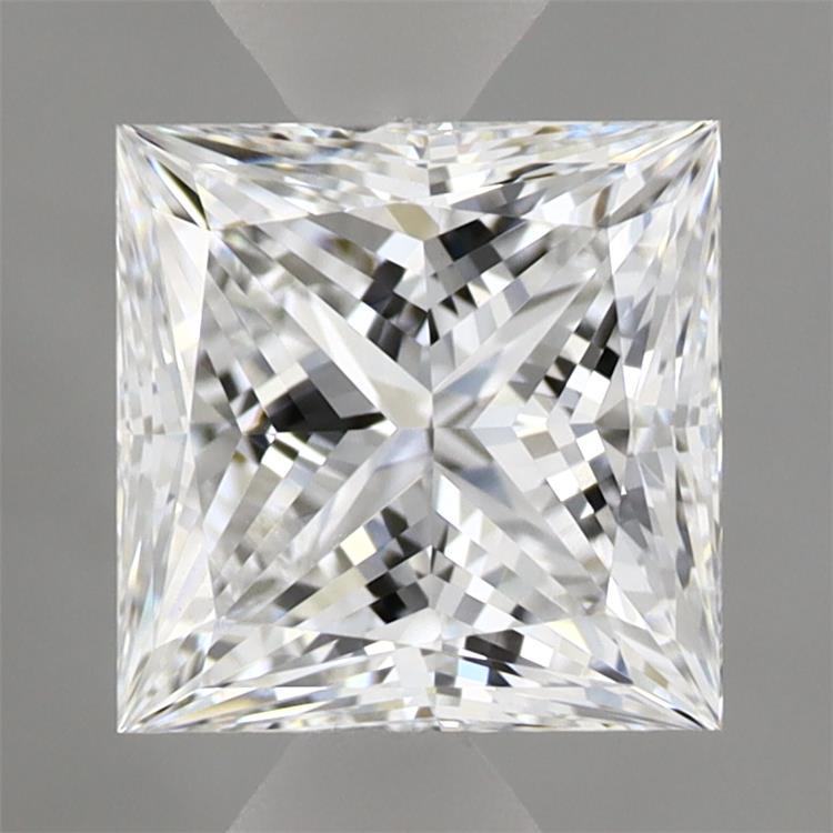 1.73 Carat Princess Shaped, Ideal Cut, D Color, VVS2 Clarity, IGI Certified Lab Grown Diamond