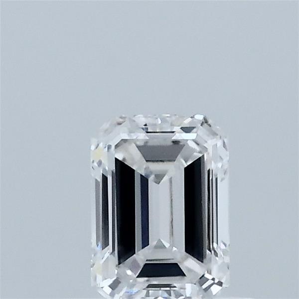 0.56 Carat Emerald Shaped, Ideal Cut, D Color, VVS2 Clarity, IGI Certified Lab Grown Diamond