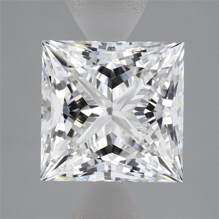 2.76 Carat Princess Shaped, Ideal Cut, D Color, VS1 Clarity, IGI Certified Lab Grown Diamond