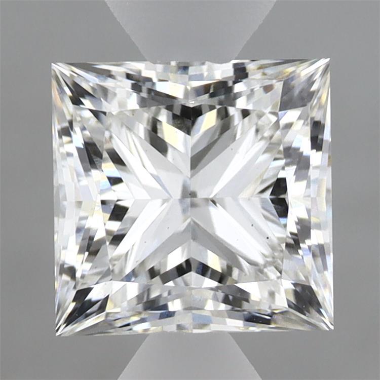 1.96 Carat Princess Shaped, Ideal Cut, F Color, VS2 Clarity, IGI Certified Lab Grown Diamond