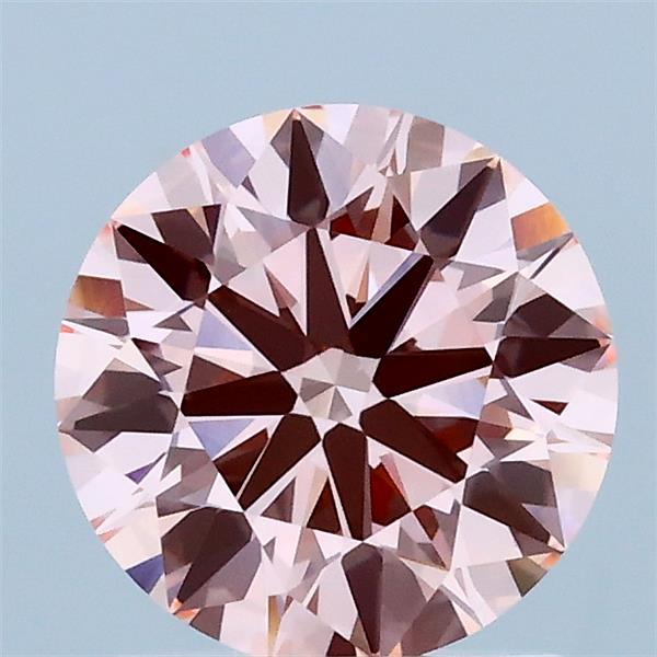 1.38 Carat Round Shaped, Ideal Cut, FANCY VIVID PINK Color, VVS2 Clarity, IGI Certified Lab Grown Diamond