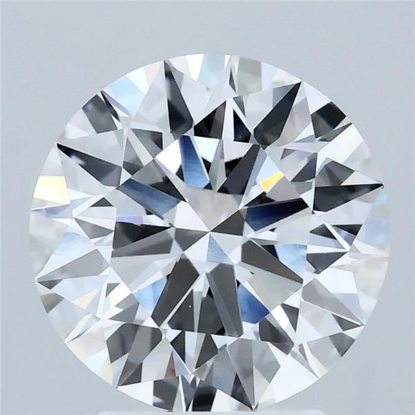 3.08 Carat Round Shaped, Ideal Cut, F Color, VVS2 Clarity, IGI Certified Lab Grown Diamond