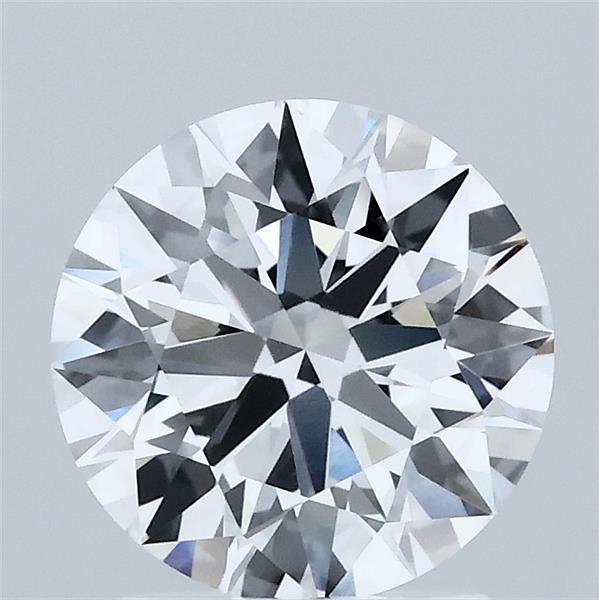 1.85 Carat Round Shaped, Ideal Cut, D Color, VVS2 Clarity, IGI Certified Lab Grown Diamond