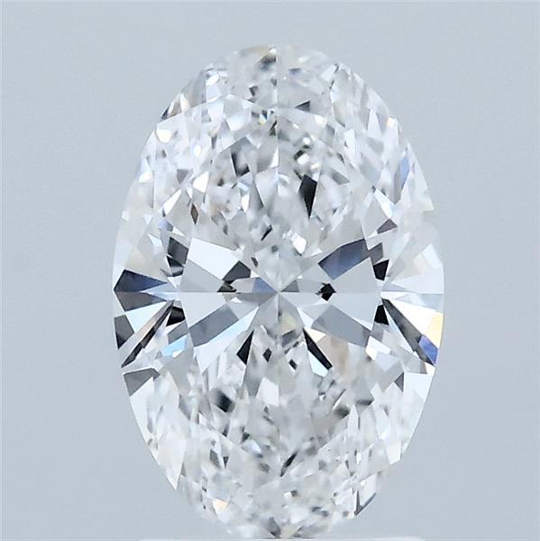 1.40 Carat Oval Shaped, Ideal Cut, D Color, VVS2 Clarity, IGI Certified Lab Grown Diamond