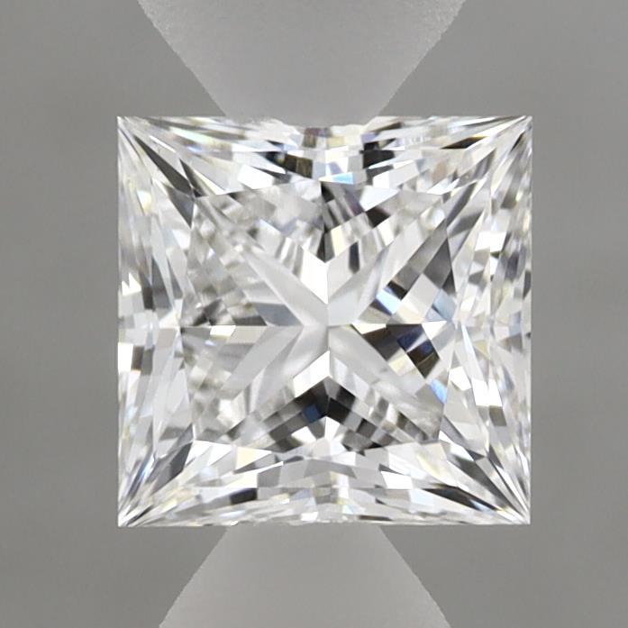 0.96 Carat Princess Shaped, Ideal Cut, E Color, VS1 Clarity, IGI Certified Lab Grown Diamond