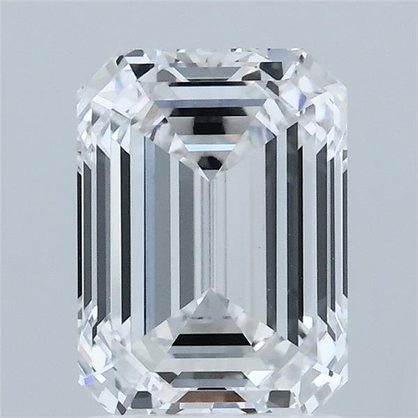 2.01 Carat Emerald Shaped, Ideal Cut, D Color, VS1 Clarity, IGI Certified Lab Grown Diamond