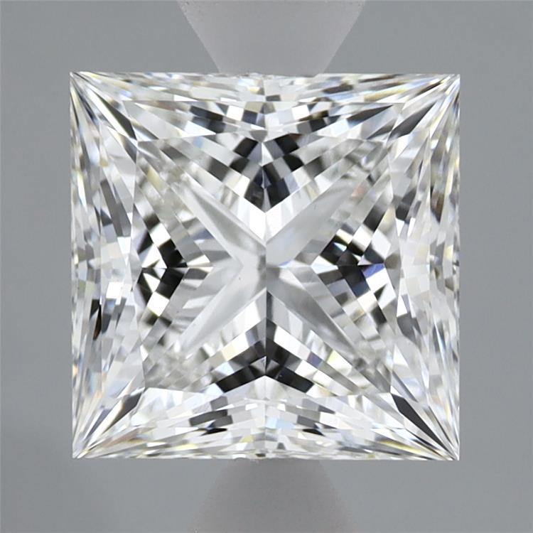 2.74 Carat Princess Shaped, Ideal Cut, F Color, VVS2 Clarity, IGI Certified Lab Grown Diamond