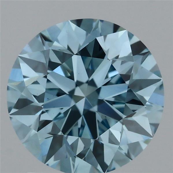 1.99 Carat Round Shaped, Excellent Cut, FANCY VIVID BLUE Color, VS1 Clarity, IGI Certified Lab Grown Diamond