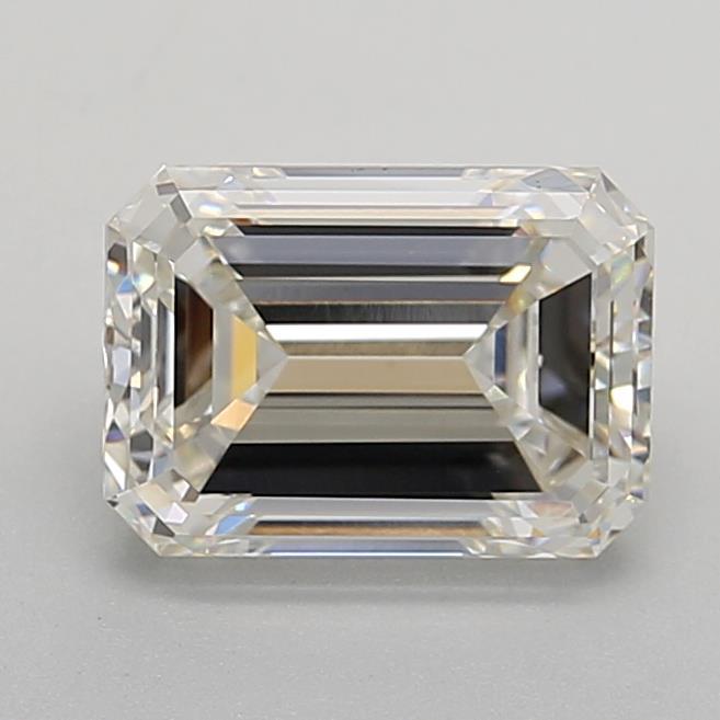 2.05 Carat Emerald Shaped, Ideal Cut, H Color, VVS1 Clarity, IGI Certified Lab Grown Diamond