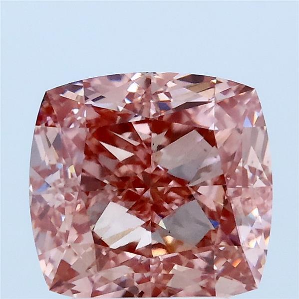 3.01 Carat Cushion Shaped, Excellent Cut, FANCY VIVID PINK Color, VS1 Clarity, IGI Certified Lab Grown Diamond