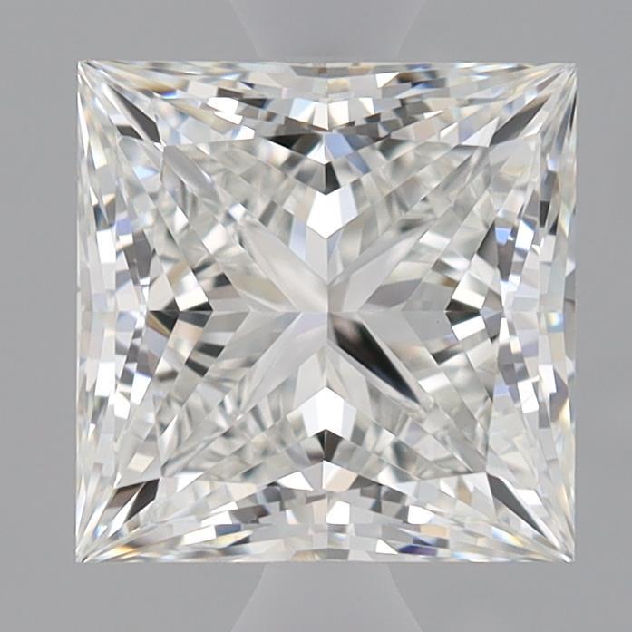 1.83 Carat Princess Shaped, Ideal Cut, F Color, VVS2 Clarity, IGI Certified Lab Grown Diamond