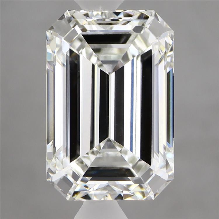 3.70 Carat Emerald Shaped, Ideal Cut, G Color, VVS2 Clarity, IGI Certified Lab Grown Diamond
