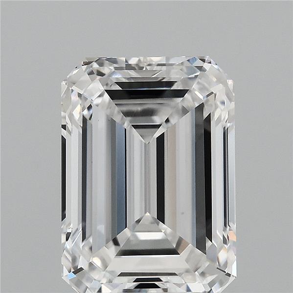 4.79 Carat Emerald Shaped, Ideal Cut, E Color, VVS2 Clarity, IGI Certified Lab Grown Diamond