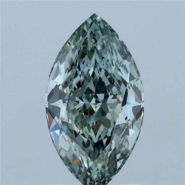 2.01 Carat Marquise Shaped, Excellent Cut, FANCY INTENSE GREEN Color, VS1 Clarity, IGI Certified Lab Grown Diamond