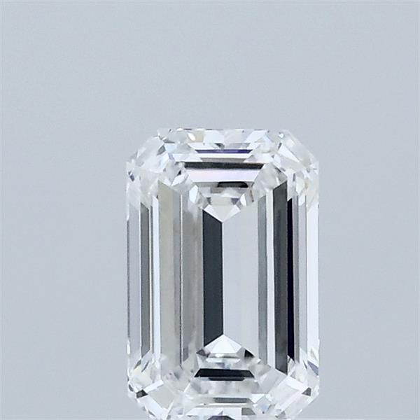 0.58 Carat Emerald Shaped, Ideal Cut, D Color, VVS1 Clarity, IGI Certified Lab Grown Diamond