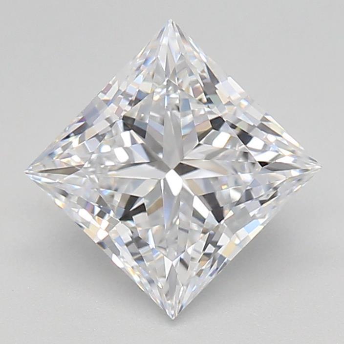 1.04 Carat Princess Shaped, Ideal Cut, D Color, IF Clarity, IGI Certified Lab Grown Diamond