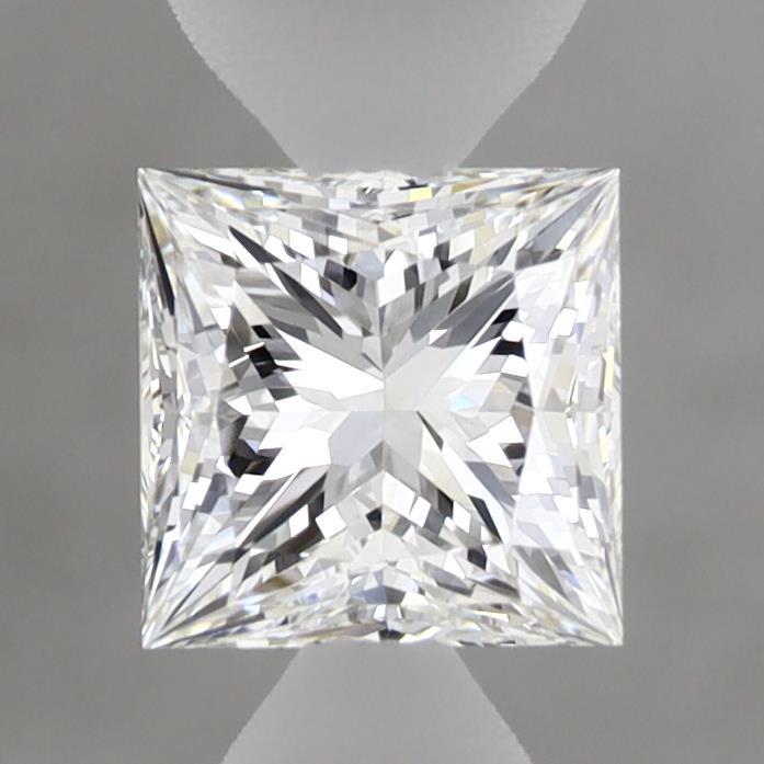 0.98 Carat Princess Shaped, Excellent Cut, E Color, VVS2 Clarity, IGI Certified Lab Grown Diamond