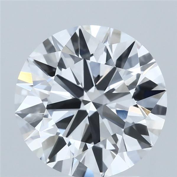 2.86 Carat Round Shaped, Ideal Cut, D Color, VVS2 Clarity, IGI Certified Lab Grown Diamond