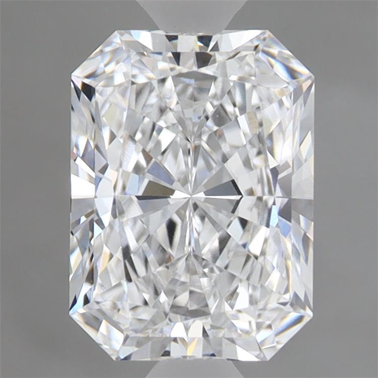 1.89 Carat Radiant Shaped, Ideal Cut, D Color, VVS2 Clarity, IGI Certified Lab Grown Diamond