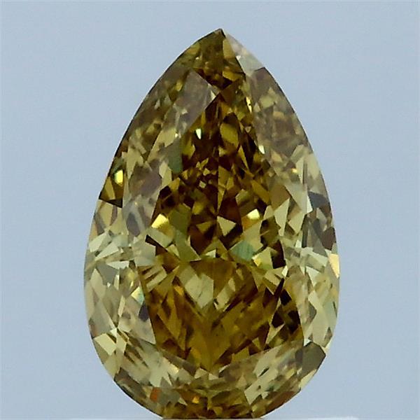 1.03 Carat Pear Shaped, Excellent Cut, FANCY INTENSE YELLOW Color, VS2 Clarity, IGI Certified Lab Grown Diamond
