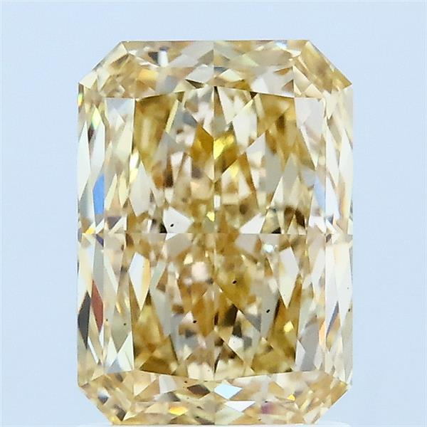 2.05 Carat Radiant Shaped, Ideal Cut, FANCY LIGHT YELLOW Color, VS2 Clarity, IGI Certified Lab Grown Diamond