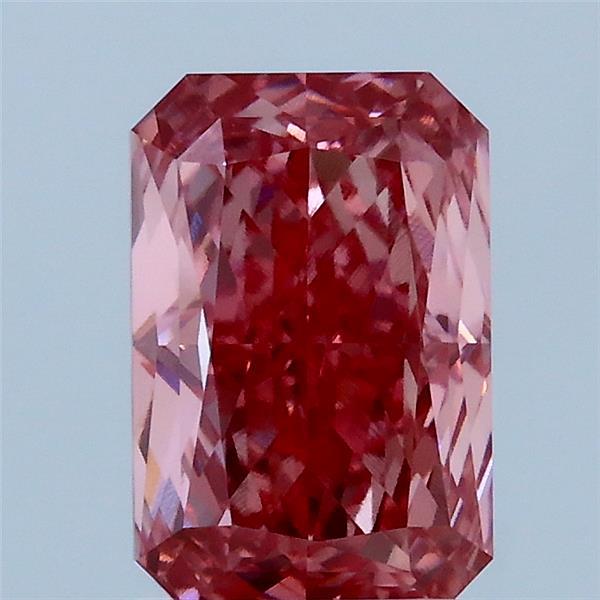 1.97 Carat Radiant Shaped, Excellent Cut, FANCY VIVID PINK Color, VVS2 Clarity, IGI Certified Lab Grown Diamond