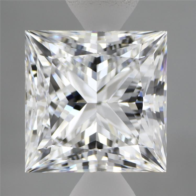 3.24 Carat Princess Shaped, Ideal Cut, E Color, VVS2 Clarity, IGI Certified Lab Grown Diamond