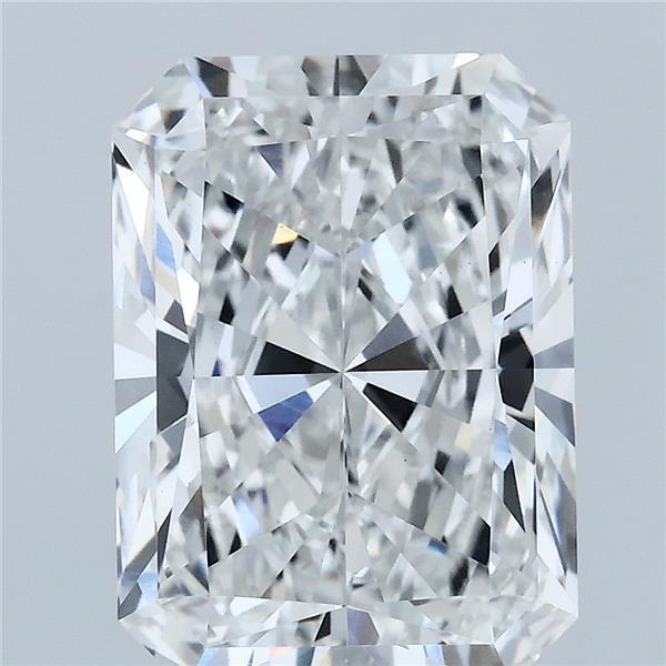 5.28 Carat Radiant Shaped, Ideal Cut, E Color, VVS2 Clarity, IGI Certified Lab Grown Diamond