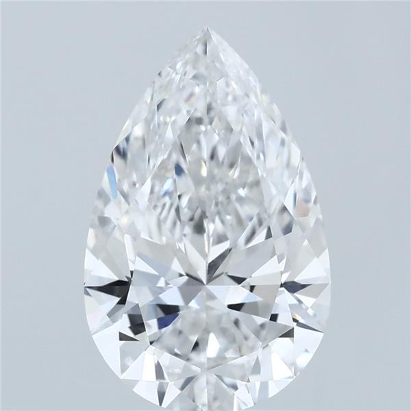 2.82 Carat Pear Shaped, Ideal Cut, E Color, VVS1 Clarity, IGI Certified Lab Grown Diamond