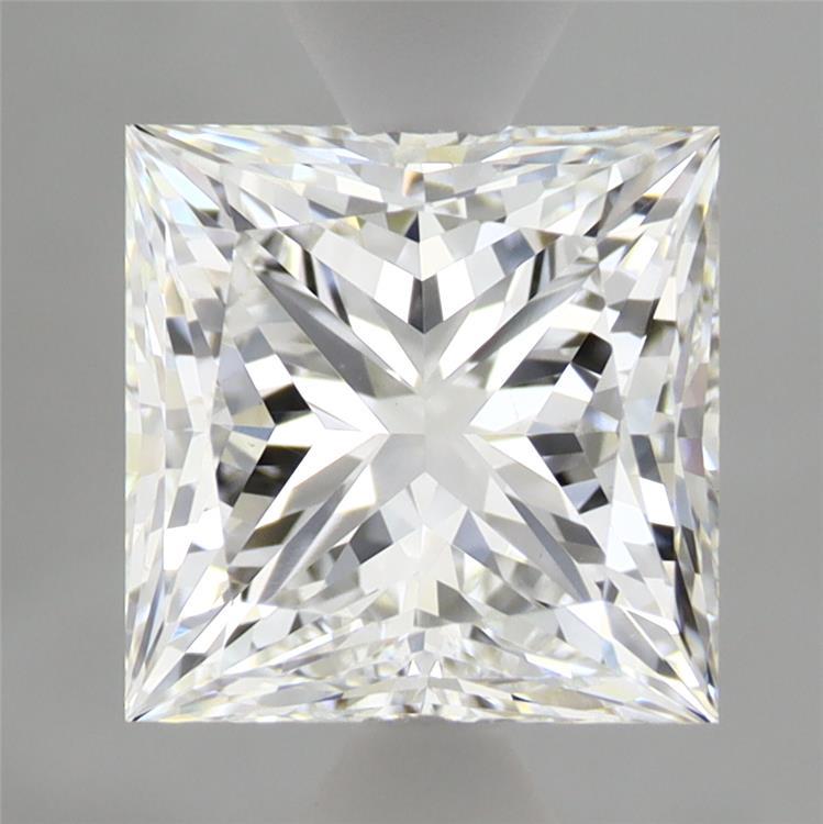 2.38 Carat Princess Shaped, Excellent Cut, E Color, VS1 Clarity, IGI Certified Lab Grown Diamond