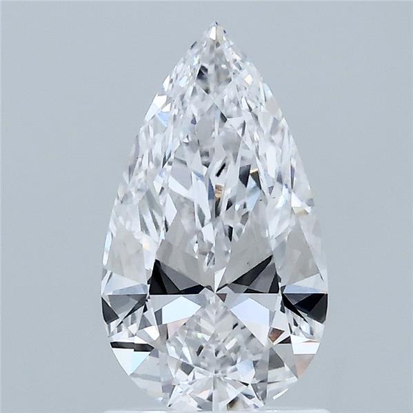 1.22 Carat Pear Shaped, Ideal Cut, D Color, VS1 Clarity, IGI Certified Lab Grown Diamond