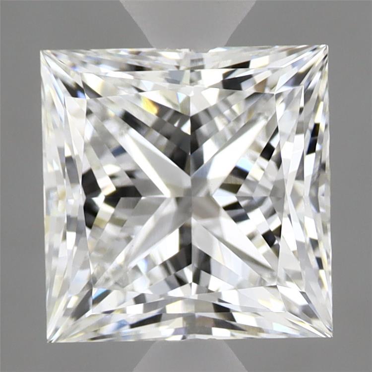 2.99 Carat Princess Shaped, Ideal Cut, E Color, VVS2 Clarity, IGI Certified Lab Grown Diamond