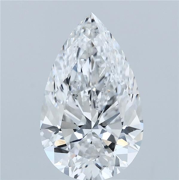 3.02 Carat Pear Shaped, Ideal Cut, E Color, VVS2 Clarity, IGI Certified Lab Grown Diamond