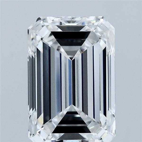 3.50 Carat Emerald Shaped, Ideal Cut, D Color, VS1 Clarity, IGI Certified Lab Grown Diamond