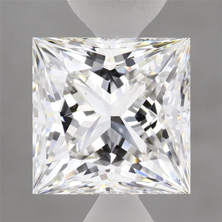 2.59 Carat Princess Shaped, Ideal Cut, E Color, VS1 Clarity, IGI Certified Lab Grown Diamond