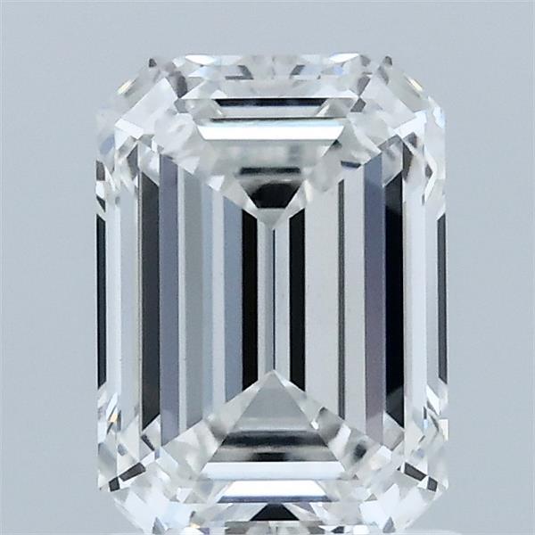 1.52 Carat Emerald Shaped, Ideal Cut, F Color, VVS2 Clarity, IGI Certified Lab Grown Diamond