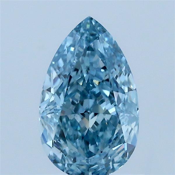 1.08 Carat Pear Shaped, Excellent Cut, FANCY VIVID BLUE Color, VS1 Clarity, IGI Certified Lab Grown Diamond