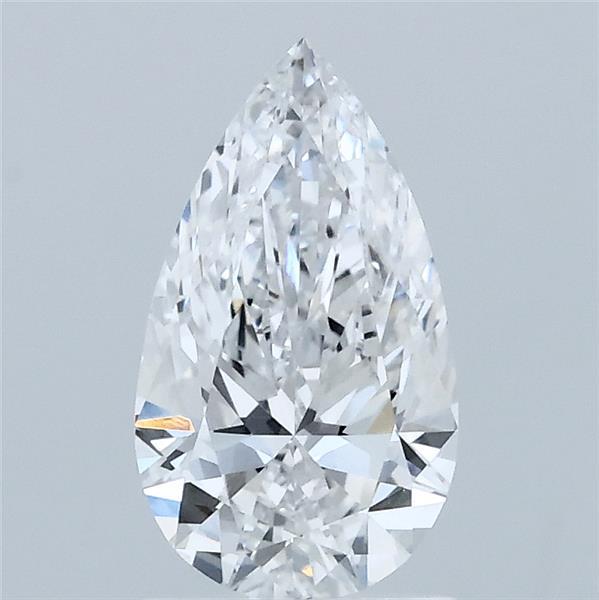 1.06 Carat Pear Shaped, Ideal Cut, D Color, VVS2 Clarity, IGI Certified Lab Grown Diamond