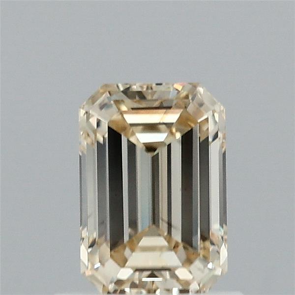0.94 Carat Emerald Shaped, Ideal Cut, FANCY LIGHT YELLOW Color, VS2 Clarity, IGI Certified Lab Grown Diamond