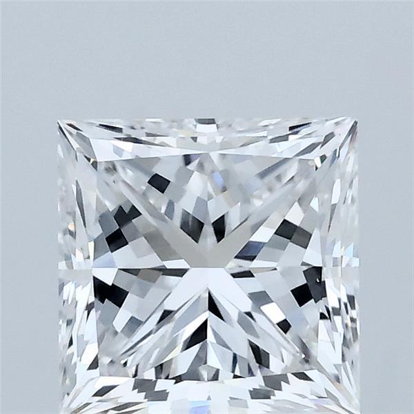 2.00 Carat Princess Shaped, Excellent Cut, D Color, VVS2 Clarity, IGI Certified Lab Grown Diamond