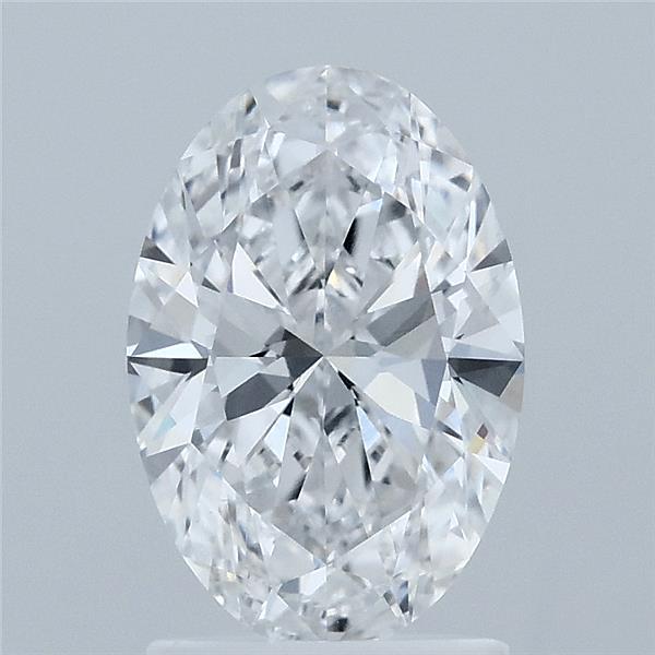 1.58 Carat Oval Shaped, Ideal Cut, D Color, VVS2 Clarity, IGI Certified Lab Grown Diamond