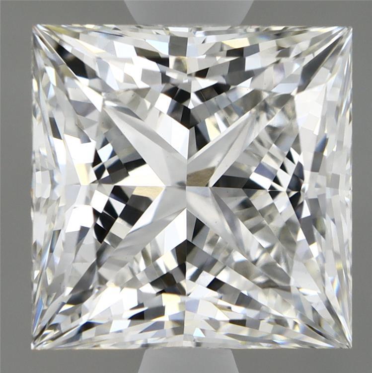 3.14 Carat Princess Shaped, Ideal Cut, G Color, VVS2 Clarity, IGI Certified Lab Grown Diamond