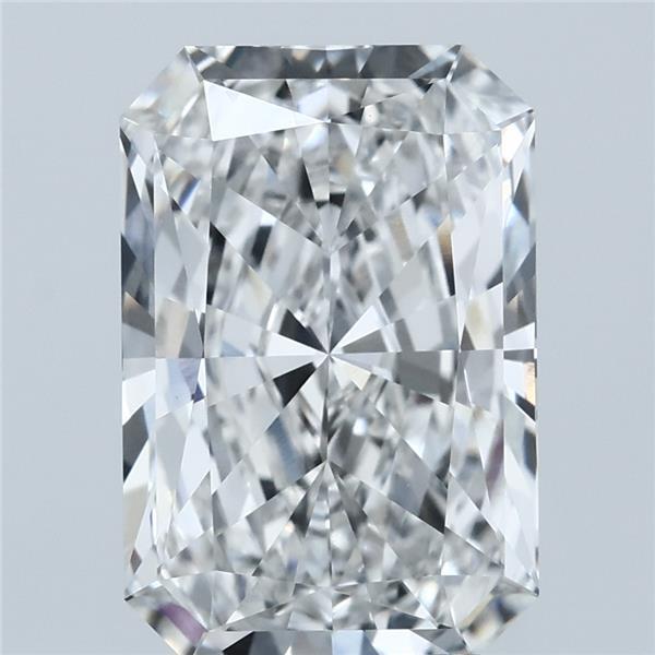 4.01 Carat Radiant Shaped, Excellent Cut, E Color, VVS2 Clarity, IGI Certified Lab Grown Diamond