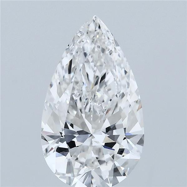 2.06 Carat Pear Shaped, Ideal Cut, F Color, VVS2 Clarity, IGI Certified Lab Grown Diamond