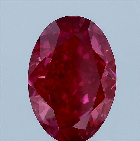 2.06 Carat Oval Shaped, Very Good Cut, FANCY VIVID PINK Color, VS1 Clarity, IGI Certified Lab Grown Diamond