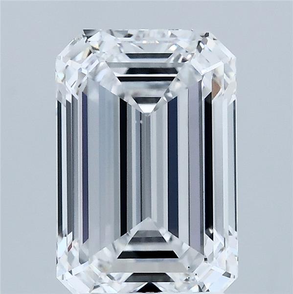 2.55 Carat Emerald Shaped, Ideal Cut, D Color, VS1 Clarity, IGI Certified Lab Grown Diamond