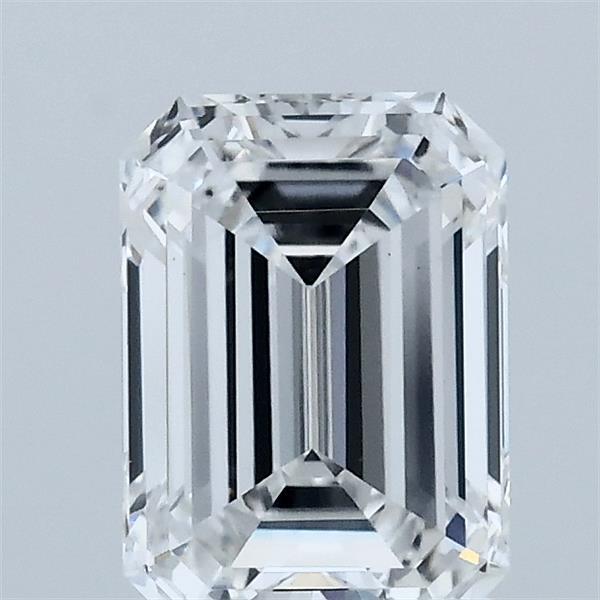1.42 Carat Emerald Shaped, Ideal Cut, D Color, VVS2 Clarity, IGI Certified Lab Grown Diamond