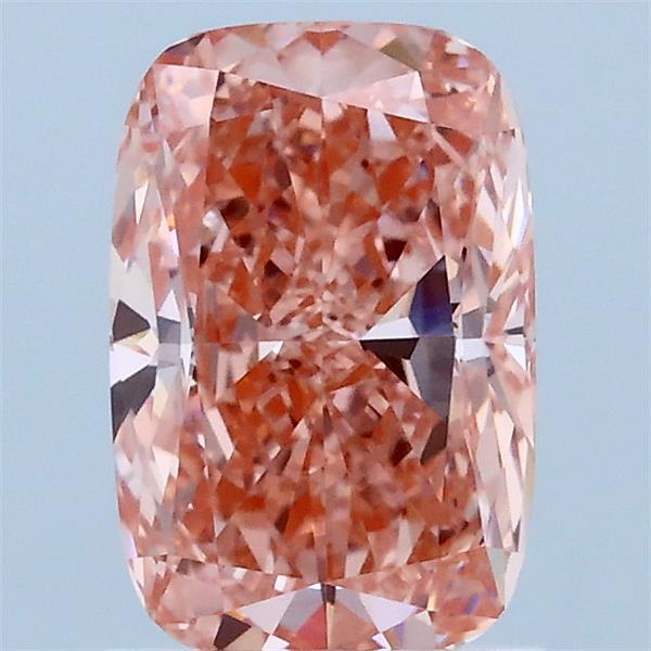 1.50 Carat Cushion Shaped, Excellent Cut, FANCY VIVID PINK Color, VS1 Clarity, IGI Certified Lab Grown Diamond