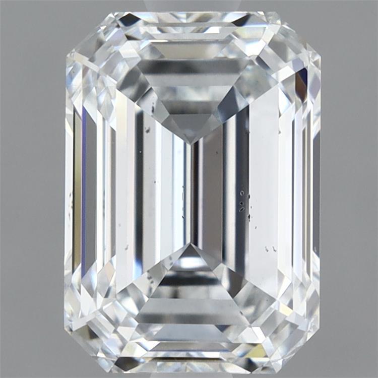 1.71 Carat Emerald Shaped, Ideal Cut, E Color, SI1 Clarity, IGI Certified Lab Grown Diamond